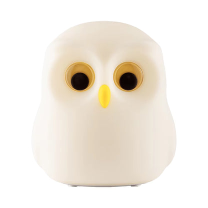 Owl Night Light Cute Silicone Night Lamp Rechargeable RGB Ambience Lamp Room Decoration Funny Animal Children Night Light Gift